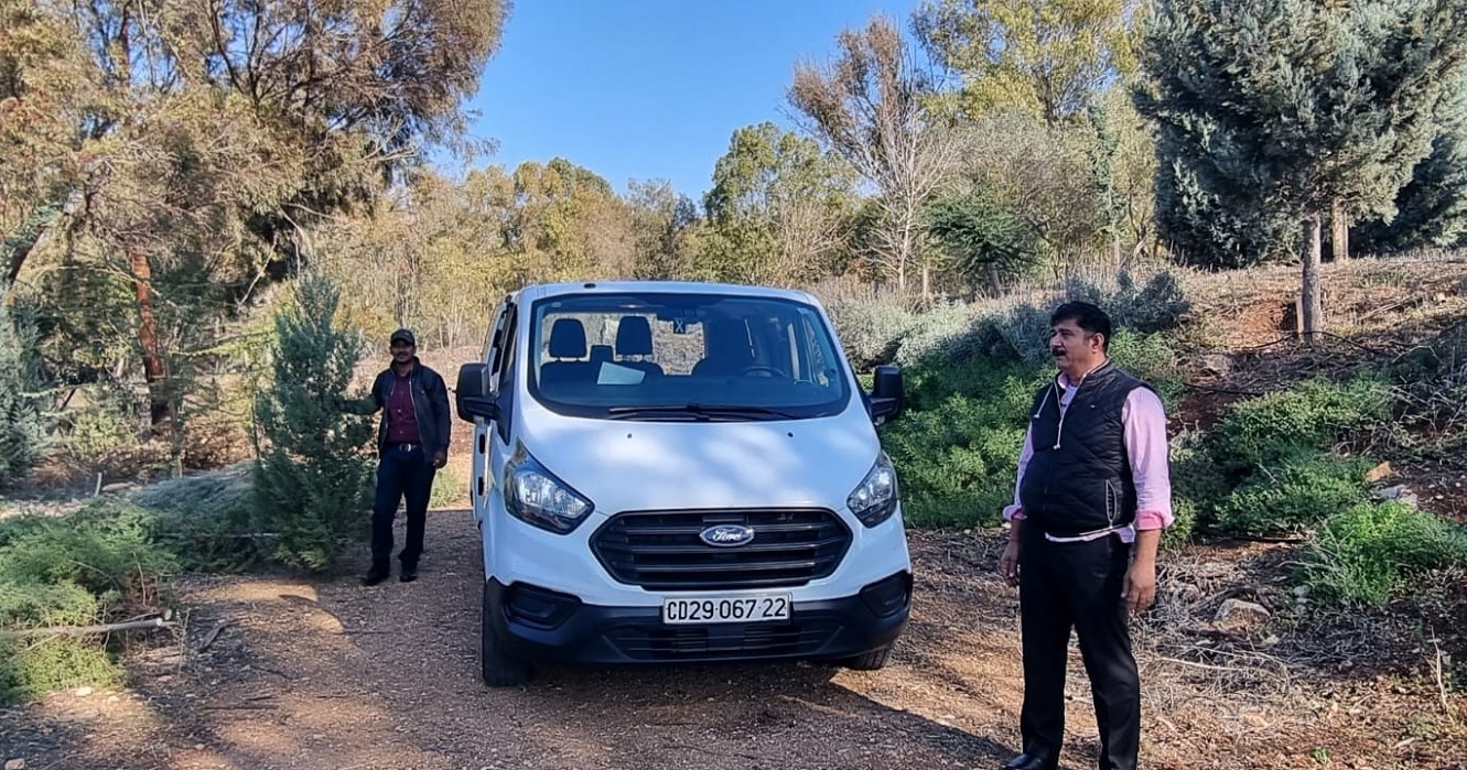 Representatives of the Embassies of Panama and India in Israel. Photograph: Bilal Asala and Hiroi Amra, KKL-JNF