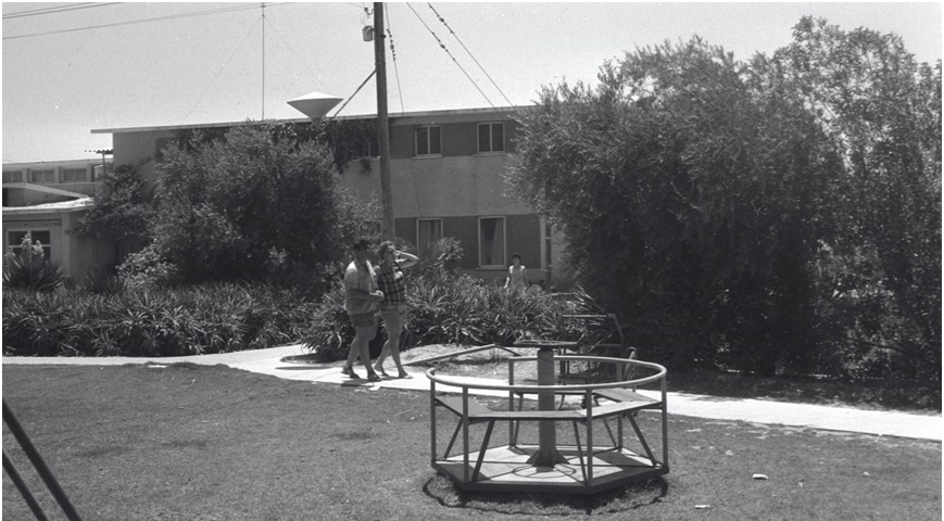 נחל עוז, מראה כללי, 1967. צילום: יהודה הנגבי, ארכיון הצילומים של קק"ל