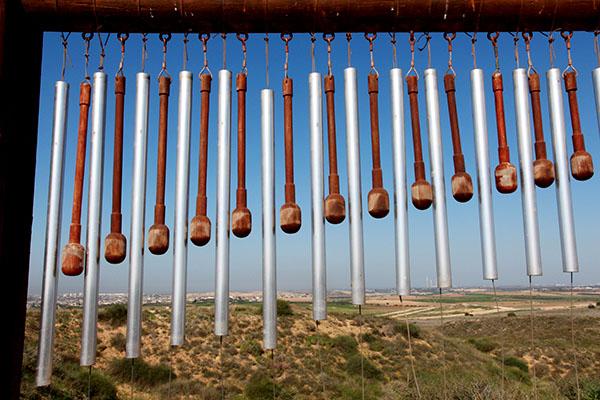 Windpipes at the overlook. Photograph: Yaakov Shkolnik