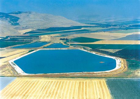 Reshafim Reservoir - one of 115 built by KKL-JNF in the 1990s. KKL-JNF Photo Archive