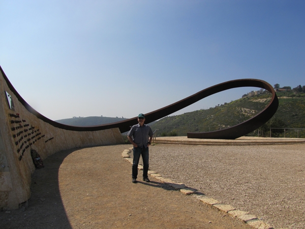 Memorial site for the 44 people who died in the 2010 Carmel fire. Photo by KKL-JNF