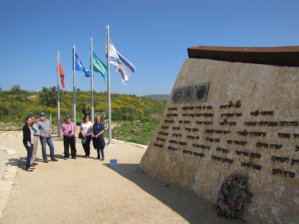 Memorial site for the 44 people who died in the 2010 Carmel fire. Photo by KKL-JNF