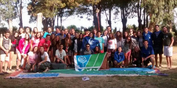 Summer camp group photo during a KKL-JNF educational activity in Argentina. Photo: Courtesy KKL Argentina