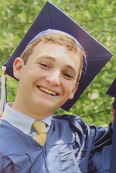 Poster of Ezra Schwartz Z"L at his high-school graduation. Photo: Yoav Devir