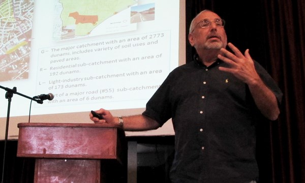Prof. Roni Wallach at the Water sensitive cities center launching. Photo: Tania Susskind