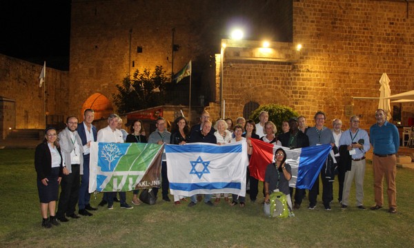 KKL France Israel Today and Tomorrow Delegation group photo in Akko. Photo: Yoav Devir