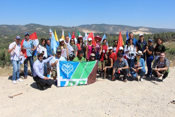 Latin America Journalists delegation, Tzora forest. Photo: Yoav Devir