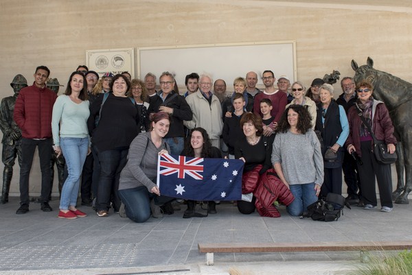 Group photo at ANZAC museum. Photo: Dennis Zinn