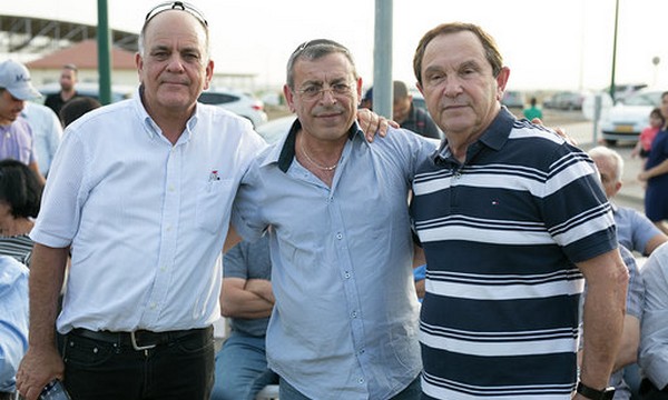 L-R: Eli Eskozido, Gabi Fahima, and Haim Messing. Photo: KKL-JNF Spokesperson Unit