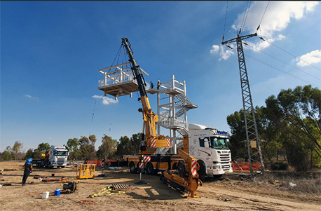 Construction work on the Gush Katif Memorial project. Photo: Nili Biver, KKL-JNF