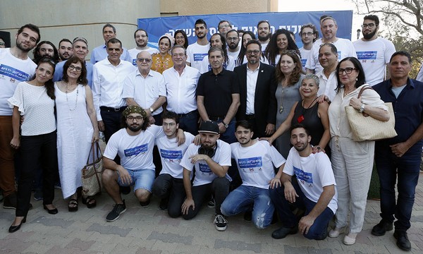Inauguration ceremony for the KKL Tech-Rad Bynet venture in Arad. Photo: Amnon Gutman, KKL-JNF Photo Archive
