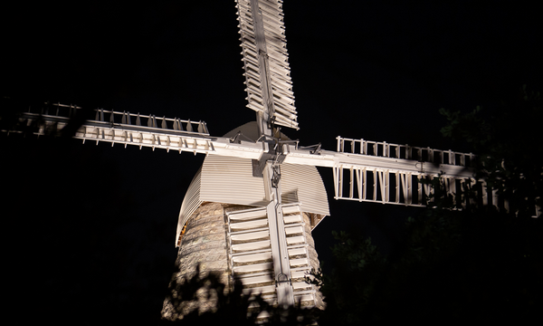 The windmill at the Mishkenot Sha'ananim neighborhood. (Photo: Yoni Sheffer, KKL-JNF Photo Archive)
