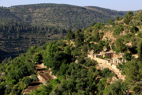 View from Sataf in the Jerusalem Mountains. Photo: KKL-JNF Photo Archive