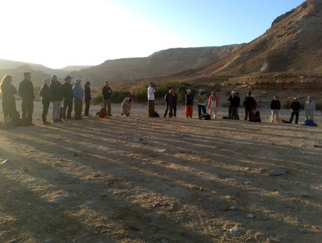Meeting on the Israel National Trail. Photo: KKL-JNF