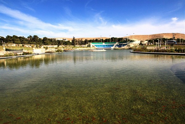 The park’s new lake. Photo: Yaakov Shkolnik