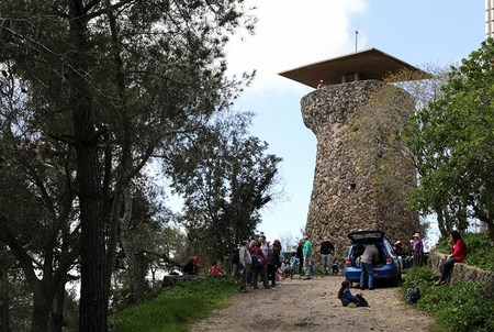 The firewatchers’ tower on Givat HaMoreh. Photo: Yaakov Skolnik