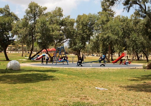 Ofakim Park. Photograph: Yakov Shkolnik, KKL-JNF Photo Archive