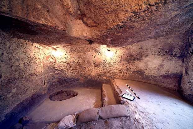 The Ritual Bath (Mikveh) – Area 4000. Photo: Jim Haberman, Huqoq Excavation Project.