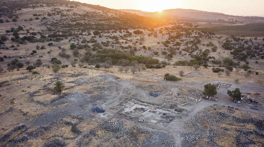 Sunrise over the Huqoq Synagogue