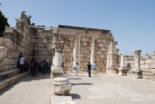 The ancient city of Capernaum on the northern shore of the Kinneret (Sea of Galilee). Photo: Dennis Zinn
