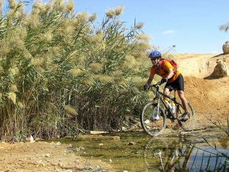 Cycling in Nahal Shomriya. Photo: KKL-JNF Photo Archive