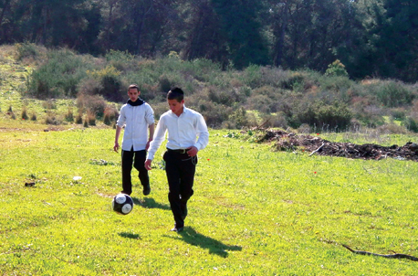 Activity in nature in HaKoah Forest. Photo: Mira Zer