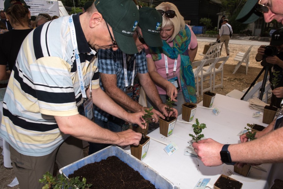 ICEJ Friends of Israel Tree Planting Ceremony. Photo: Dennis Zinn, KKL-JNF