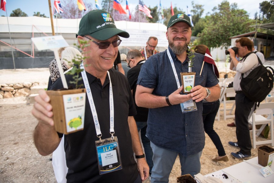 ICEJ Friends of Israel Tree Planting Ceremony. Photo: Dennis Zinn, KKL-JNF