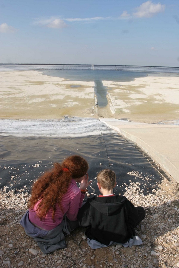 KKL-JNF water reservoir in the Arava. Photo: KKL-JNF Photo Archive