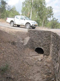 An aqueduct under one of the roads. Photo: Yoav Devir
