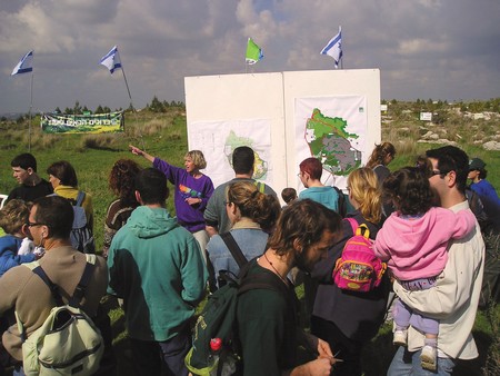 Locals involved in the planning of a community forest. Photo: Moshe Sheller, KKL-JNF Jerusalem