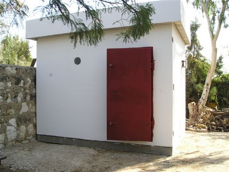 KKL-JNF portable bomb shelter in the forest. Photo: KKL-JNF Photo Archive

